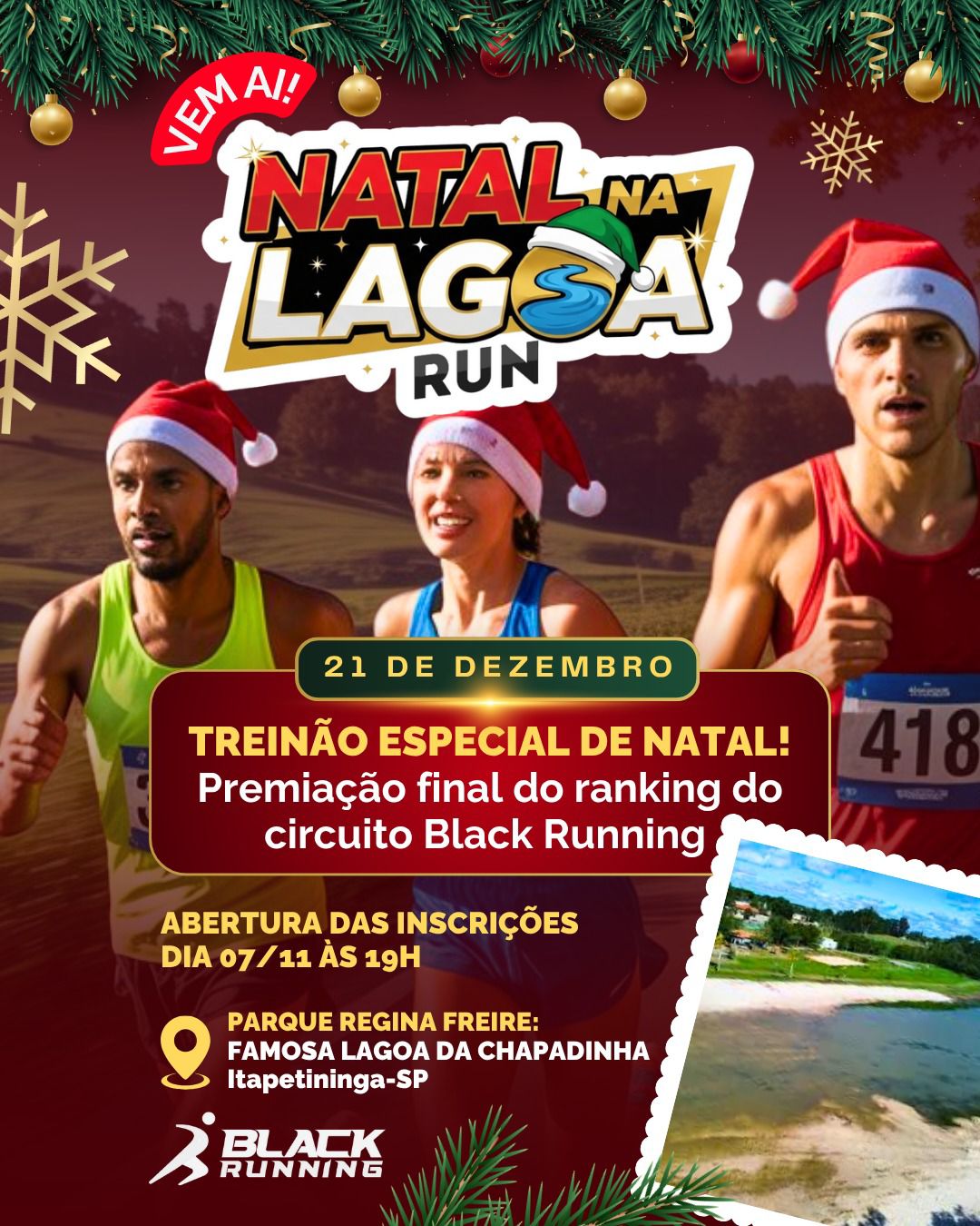 Treinão de Natal Na Lagoa